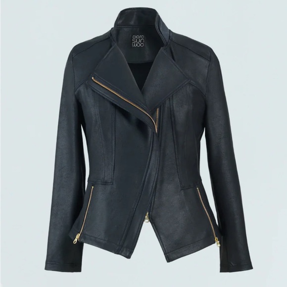Clara Sunwoo Liquid Leather Signature Jacket - Picture 3 of 5